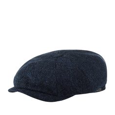 Кепка восьмиклинка унисекс Wigens 101155 NEWSBOY CLASSIC CAP темно-синяя, р. 59