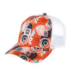 Бейсболка унисекс DJINNS HFT Cap IOI Modern Classics оранжевая / белая, one size