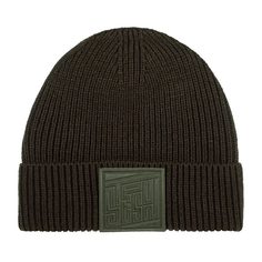 Шапка бини унисекс Stetson 8599128 BEANIE EMBOSSED BADGE зеленая, one size