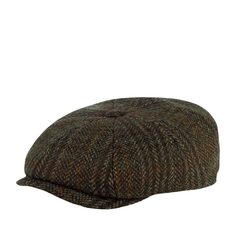 Кепка восьмиклинка унисекс Stetson 6840511 HATTERAS HARRIS TWEED коричневая, р. 63