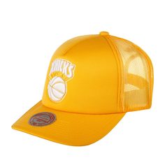 Бейсболка унисекс MITCHELL NESS 5HSSLD21130-NYKORAN New York Knicks NBA оранжевая Mitchell&Ness