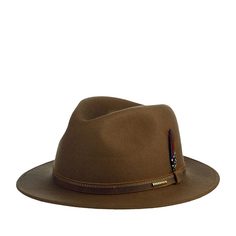 Шляпа унисекс Stetson 2628101 TRAVELLER WOOLFELT песочная, р. 59