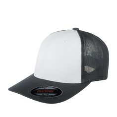 Бейсболка унисекс FLEXFIT 6511CF темно-серая / белая, р. 60
