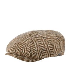 Кепка восьмиклинка унисекс Wigens 101345 NEWSBOY RETRO CAP светло-коричневая, р. 57