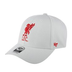 Бейсболка унисекс 47 BRAND EPL-MVP04WBV Liverpool FC EPL серая / красная, one size