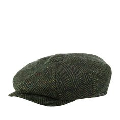 Кепка восьмиклинка унисекс Wigens 101345 NEWSBOY RETRO CAP темно-зеленая, р. 58