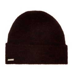 Шапка бини женская Seeberger 18454-0 TURN-UP BEANIE бордовая, one size