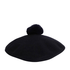 Берет женский LE BERET FRANCAIS POMPON черный, р. One Size