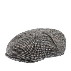 Кепка восьмиклинка унисекс HANNA HATS Eight Panel 95B2 серая / черная, р. 59