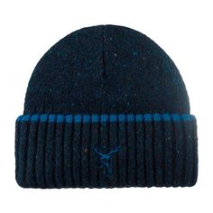 Шапка бини унисекс Stetson 8599378 BEANIE DEER синяя, one size