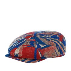 Кепка восьмиклинка унисекс Stetson 6870807 HATTERAS WOOL/POLYESTER красная / синяя, р. 57