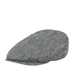 Кепка коппола унисекс Stetson 6382504 DRIVER CAP SILK VIRGIN WOOL синяя / серая, р. 61