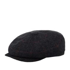 Кепка восьмиклинка унисекс Stetson 6870501 HATTERAS WOOL темно-серая, р. 57