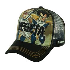 Бейсболка унисекс CAPSLAB CL/DBZ4/1/VEG Dragon Ball Vegeta черная / оливковая, one size Capslab®