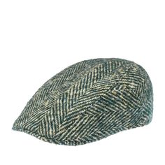 Кепка уточка унисекс Stetson 6170504 IVY HERRINGBONE зеленая / бежевая, р. 60