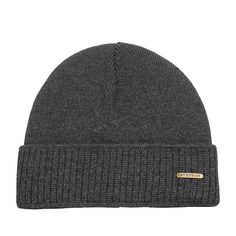 Шапка бини унисекс Stetson 8599304 BEANIE MERINO темно-серая, one size