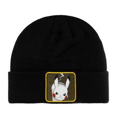 Шапка бини унисекс CAPSLAB CL/PKM/1/BON/TEL1 Pokemon Pikachu черная, one size Capslab®