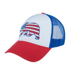 Бейсболка унисекс AMERICAN NEEDLE 44890E-CALI California Valin синяя / белая / красная