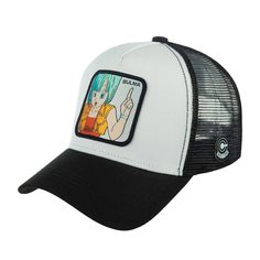 Бейсболка женская CAPSLAB CL/DBZ/1/BUL3 Dragon Ball Bulma белая / черная, one size Capslab®