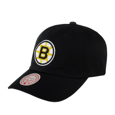 Бейсболка унисекс Mitchell & Ness HLUX5369-BBNYYPPPBLCK Boston Bruins NHL черная, one size