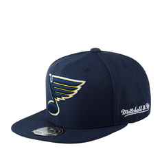 Бейсболка унисекс Mitchell & Ness 6HSFSH22084-SLUBLUE St Louis Blues NHL темно-синяя, р.60