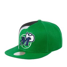 Бейсболка унисекс MITCHELL NESS HHSS2992-DMAYYPPPGREN зеленая one size Mitchell&Ness