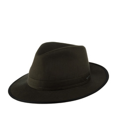 Шляпа унисекс Stetson 2521501 TRAVELLER COTTON HERRINGBONE темно-оливковая, р.63