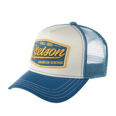 Бейсболка унисекс STETSON 7761122 TRUCKER CAP VINTAGE синяя one size