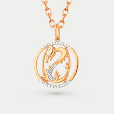 Подвеска из красного золота EFREMOV П1328269, фианит