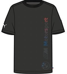 Футболка мужская PUMA BMW MMS Logo Tee + черная XXL