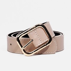Ремень женский NoBrand 9709219 бежевый, 100 см