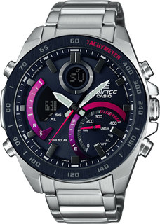 Наручные часы мужские Casio ECB-900DB-1AER серебристые