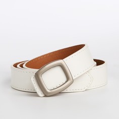 Ремень женский NoBrand 9865576 белый, 105 см