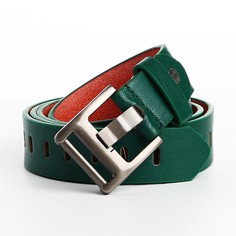 Ремень женский NoBrand 9865634 зеленый, 100 см