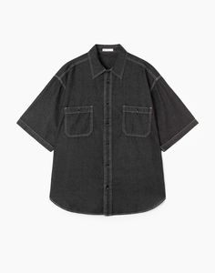 Рубашка мужская Gloria Jeans BWT001692 черный XS/176
