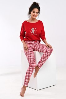 Пижама женская SENSIS 93020-17 красная S