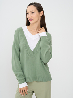 Пуловер женский NEWVAY 9242-94081 зеленый 46-48 RU
