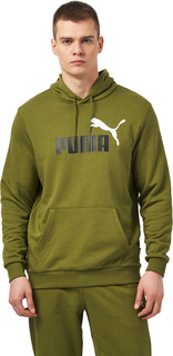 Худи мужское PUMA ESS+ 2 Col Big Logo Hoodie TR зеленое M