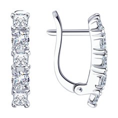 Серьги из серебра Golden Eagle 94021707, фианит