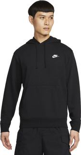 Худи мужское Nike M Club French Terry Hoodie черное 2XL