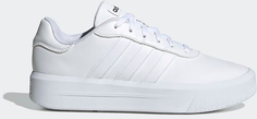 Кеды женские Adidas Court Platform белые 4 UK