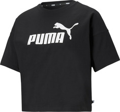 Футболка женская PUMA Ess Cropped Logo Tee черная L