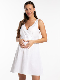 Ночная сорочка для беременных женская ModaRu М-84Н белая 44-46 RU