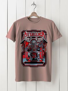 Футболка унисекс HYPNOTICA Музыка Metallica - 271 розовая 2XL