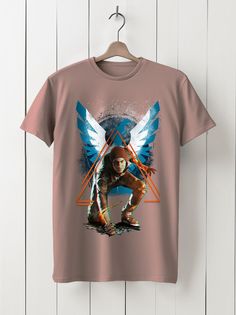 Футболка унисекс HYPNOTICA Игра Infamous Второй Сын - 170 розовая 2XL