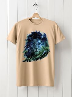 Футболка унисекс HYPNOTICA Лев - 942 бежевая 2XL