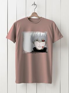 Футболка унисекс HYPNOTICA Аниме токийский гуль - 58 розовая 3XL