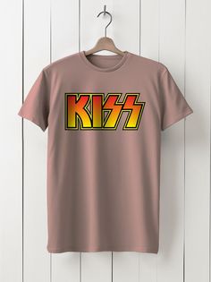 Футболка унисекс HYPNOTICA Музыка Kiss - 248 розовая 3XL
