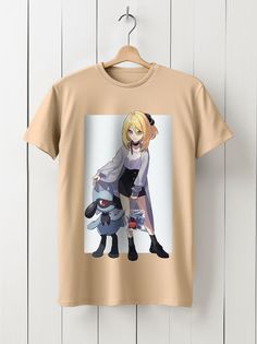 Футболка унисекс HYPNOTICA Аниме Pokemon - 970 бежевая 2XL