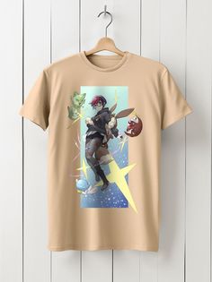 Футболка унисекс HYPNOTICA Аниме Pokemon - 971 бежевая 2XL